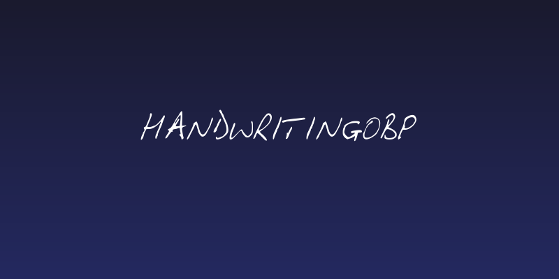 HandwritingOBP Social Header