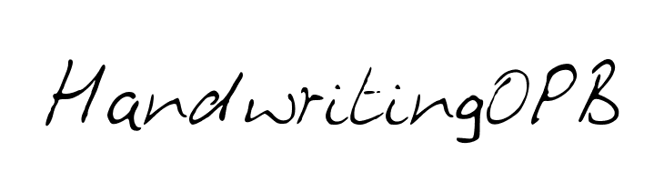 HandwritingOPB Font