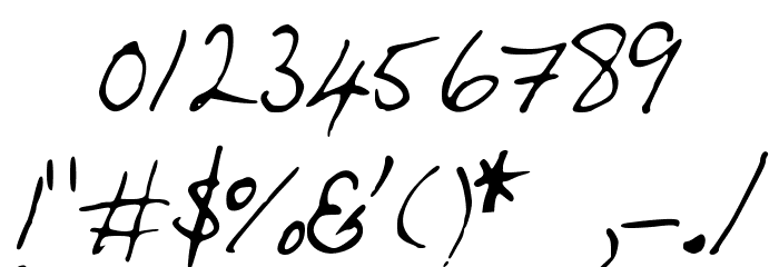 HandwritingOPB Font OTHER CHARS