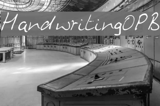 HandwritingOPB Font examples