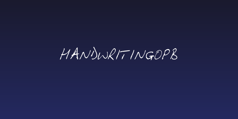 HandwritingOPB Social Header