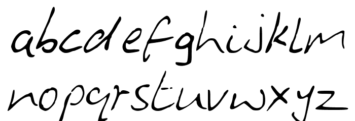 HandwritingOPB Font LOWERCASE