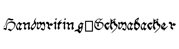 Handwriting_Schwabacher  لخطوط تنزيل