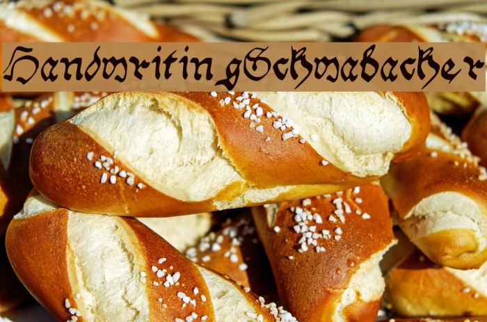 Handwriting_Schwabacher Font examples