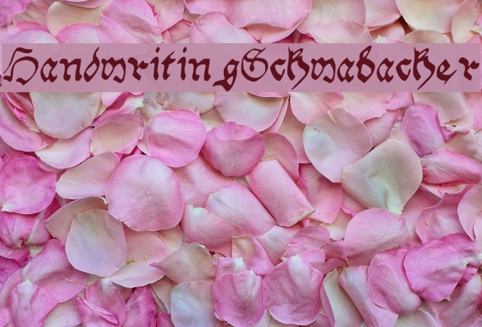 Handwriting_Schwabacher Font examples