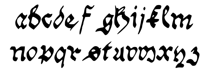 Handwriting_Schwabacher Font LOWERCASE