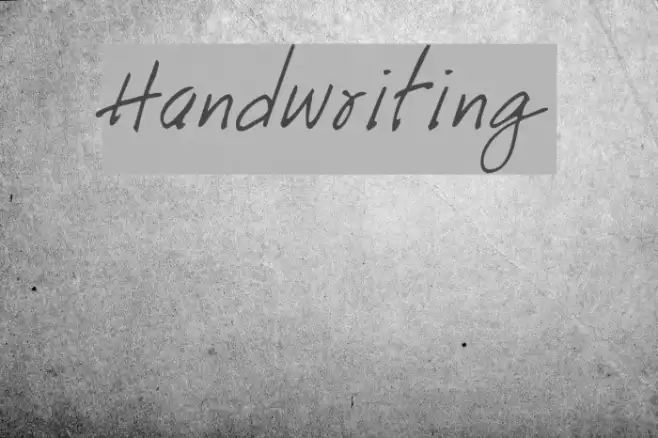 Handwriting Font examples