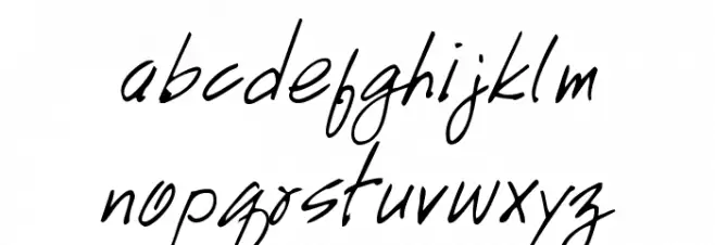 Handwriting Fuentes MINÚSCULAS