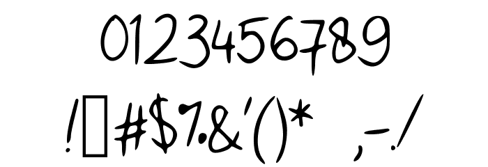Handwritingfont Font OTHER CHARS