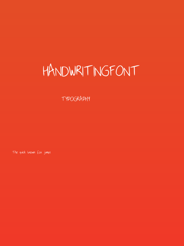 Handwritingfont Poster