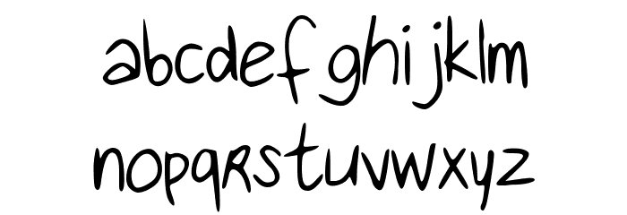 Handwritingfont Font LOWERCASE