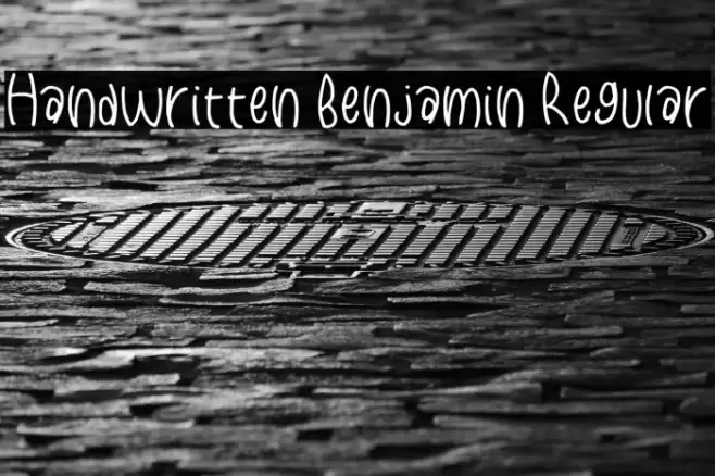 Handwritten Benjamin Regular Font examples