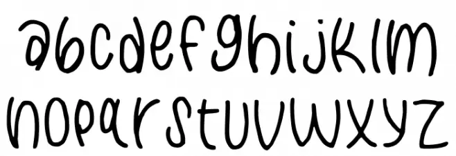 Handwritten Benjamin Regular 字体 小写
