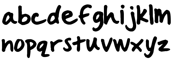 Handwritten Crystal v2 Font Litere mici