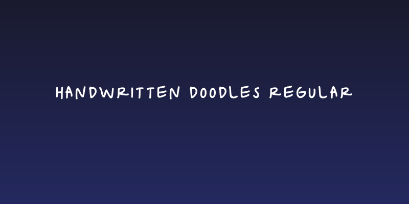Handwritten Doodles Regular Social Header