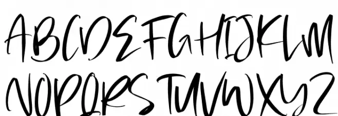 Handwritten Dreams Font Litere mari
