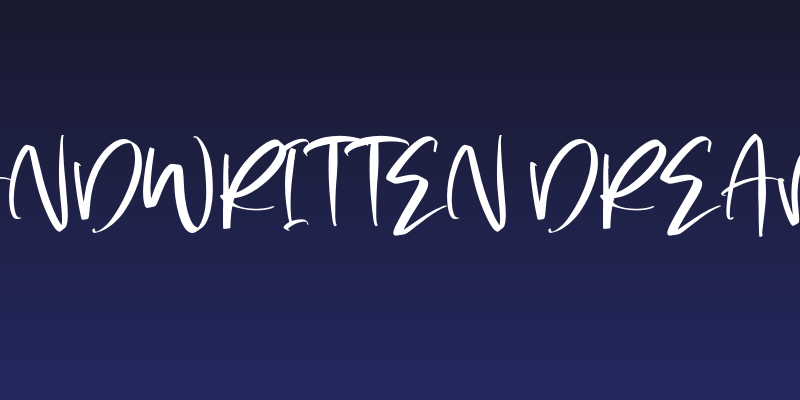 Handwritten Dreams Social Header