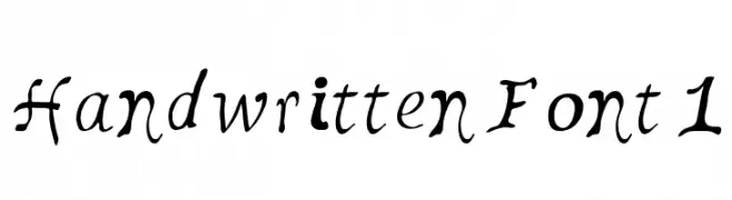 Handwritten Font 1  Frei Schriftart Herunterladen