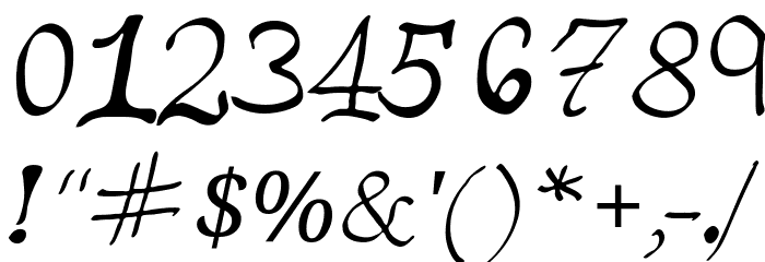 Handwritten Font 1 Fuentes OTROS CHARS