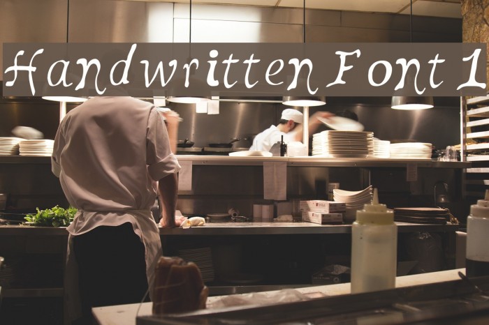 Handwritten Font 1 Fuentes examples