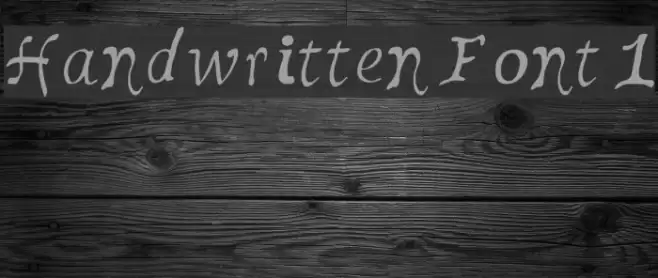 Handwritten Font 1 Font examples