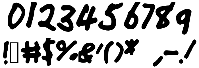 Handwritten Font OTHER CHARS