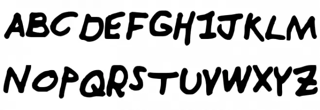 Handwritten Fuentes MAYÚSCULAS