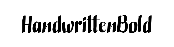 HandwrittenBold フォント