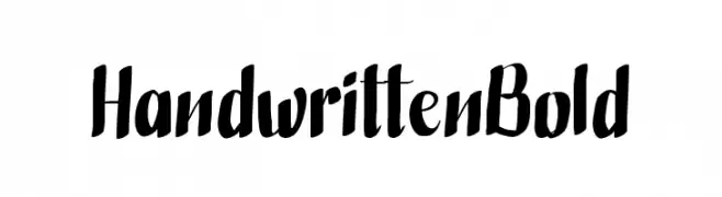 HandwrittenBold  baixar fontes gratis
