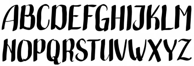 HandwrittenBold Fonte MAIÚSCULAS