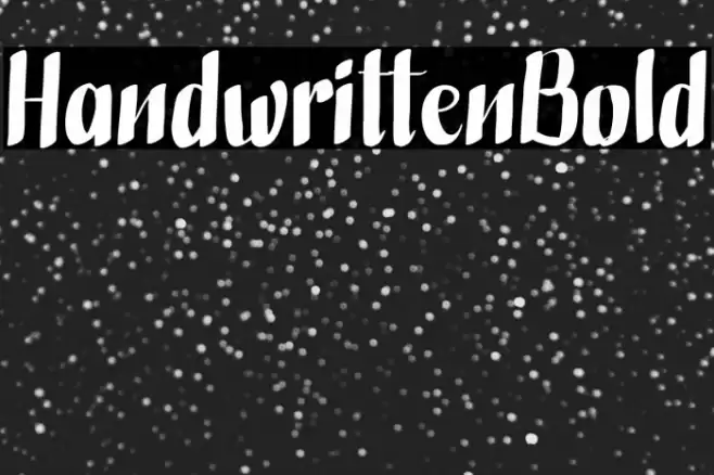 HandwrittenBold フォント examples