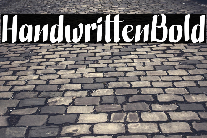HandwrittenBold Example 3