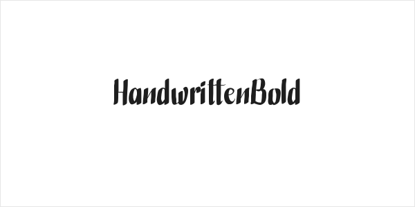 HandwrittenBold Logo
