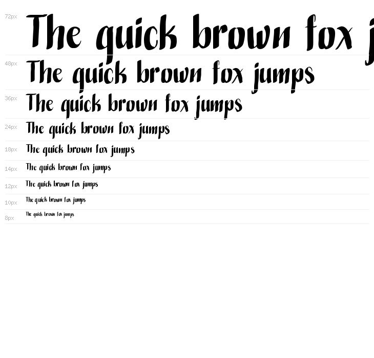 HandwrittenBold Waterfall