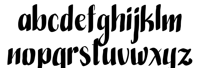 HandwrittenBold Font LOWERCASE