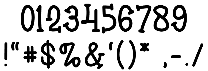 HandwrittenDemo Font OTHER CHARS