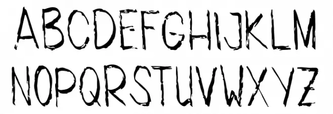 HandwrittenOrigiRegular Font Litere mari