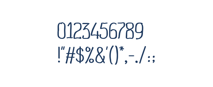 HandwrittenSans Other Characters