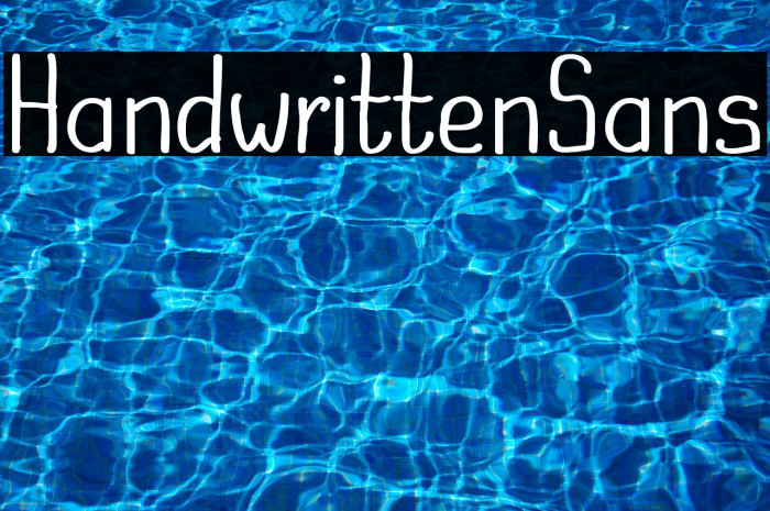 HandwrittenSans Example 2