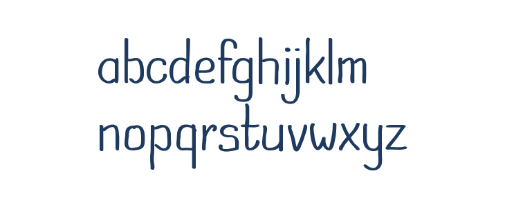 HandwrittenSans Lowercase