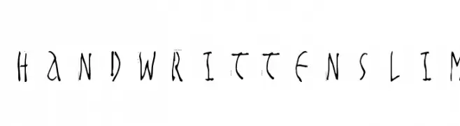 HandwrittenSlim  font caratteri gratis