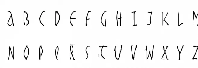 HandwrittenSlim خط أحرف كبيرة