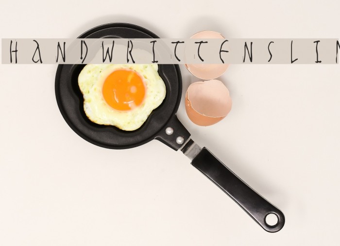 HandwrittenSlim Font examples