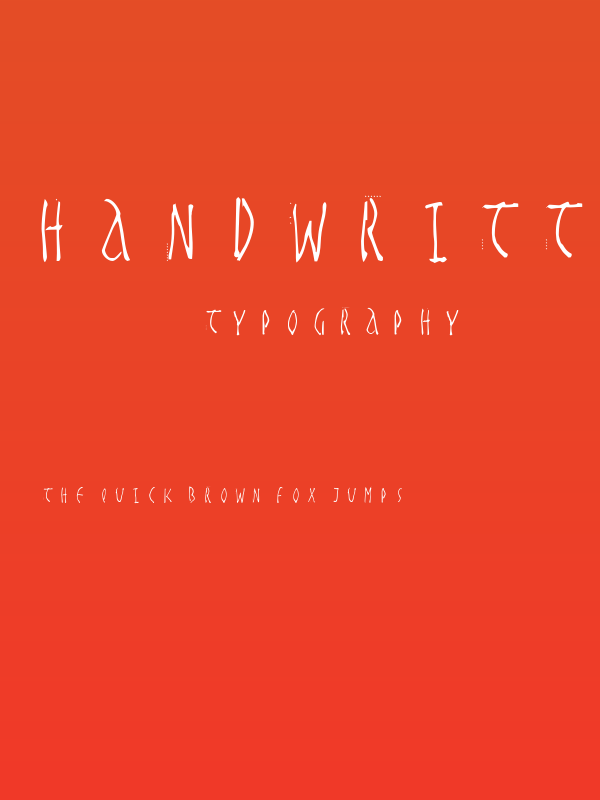 HandwrittenSlim Poster