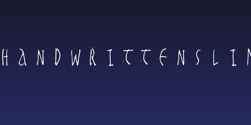 HandwrittenSlim Social Header
