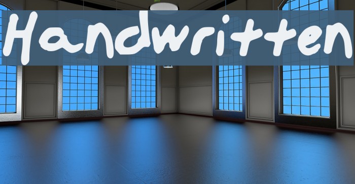 Handwritten Font examples