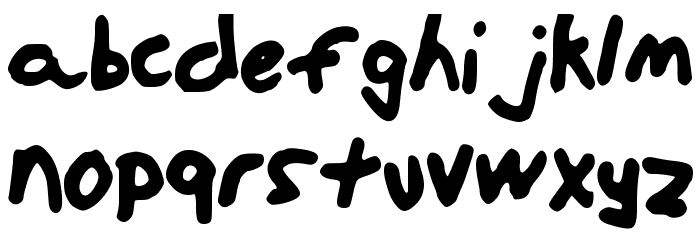 Handwritten Font LOWERCASE