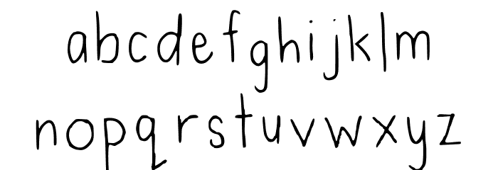 Handwrittening Regular Font LOWERCASE