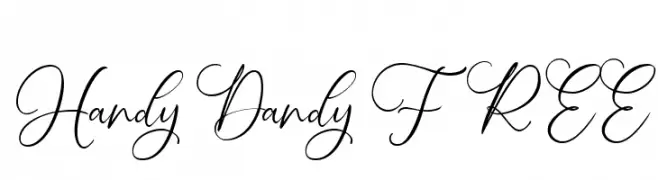 Handy Dandy FREE  Descarca Fonturi Gratis