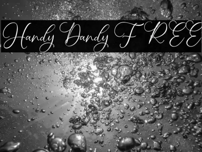 Handy Dandy FREE Font examples